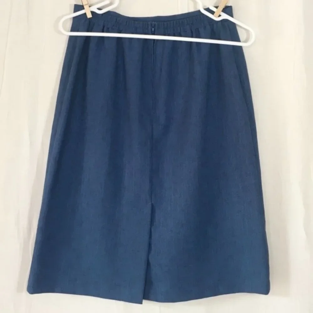 Vintage‎ Sag Harbor A-line Midi Skirt Womens 10 Office Professional Retro Twee